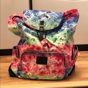 Pink brand drawstring backpack
